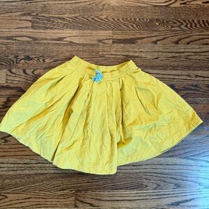 Mini Boden Yellow Mini Skirt